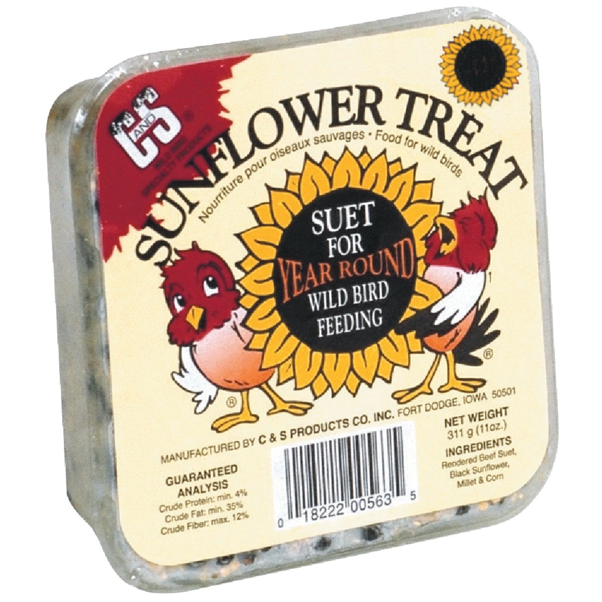 11OZ SUNFLOWR TREAT SUET