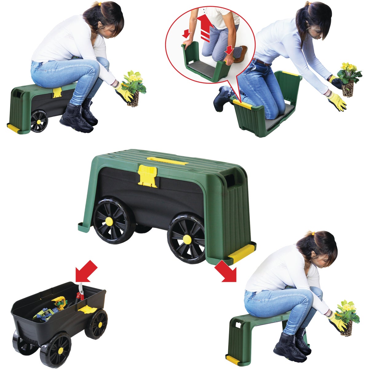 Miracle-Gro Roll N' Kneel Garden Kneeler 704845