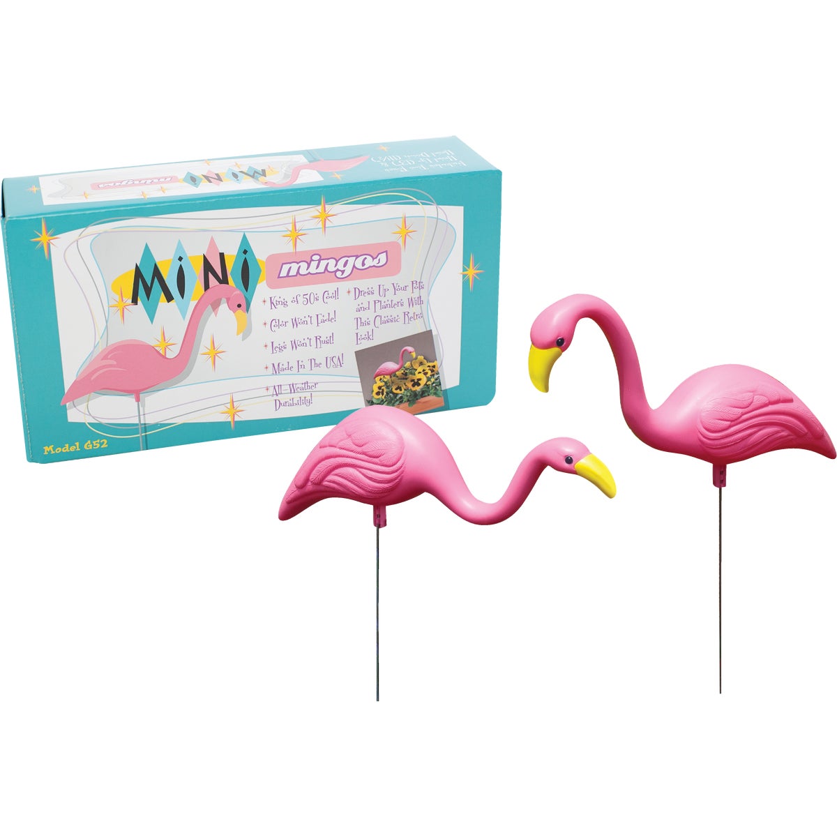 2PK MINI PINK FLAMINGO