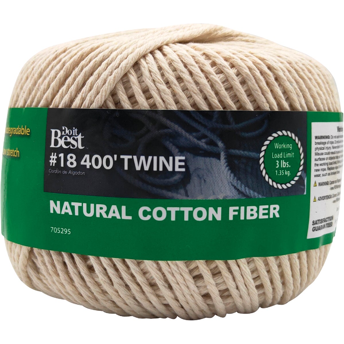Do it #18 x 400 Ft. Natural Cotton Twine 705295