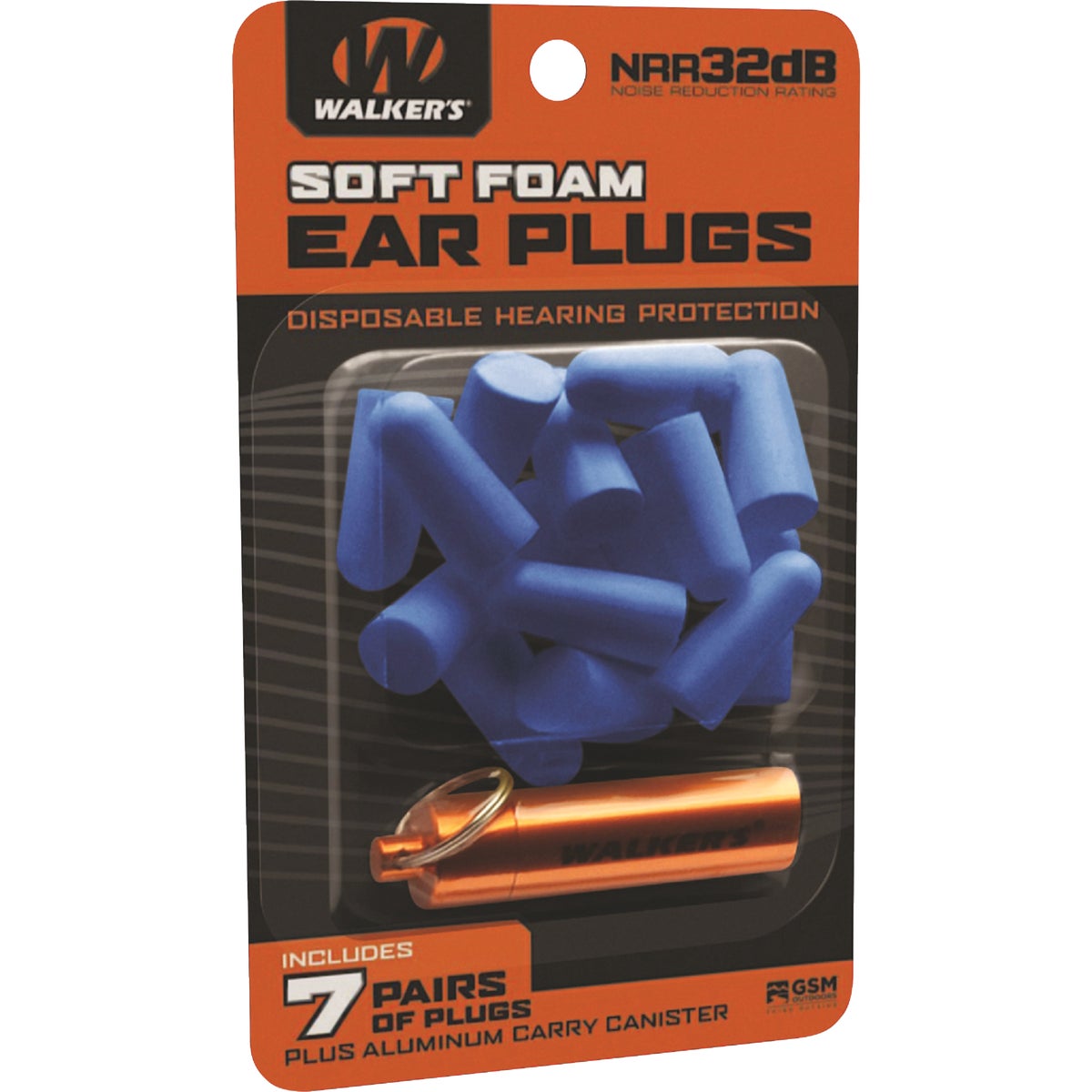 7 PAIRS YELLOW FOAM PLUG