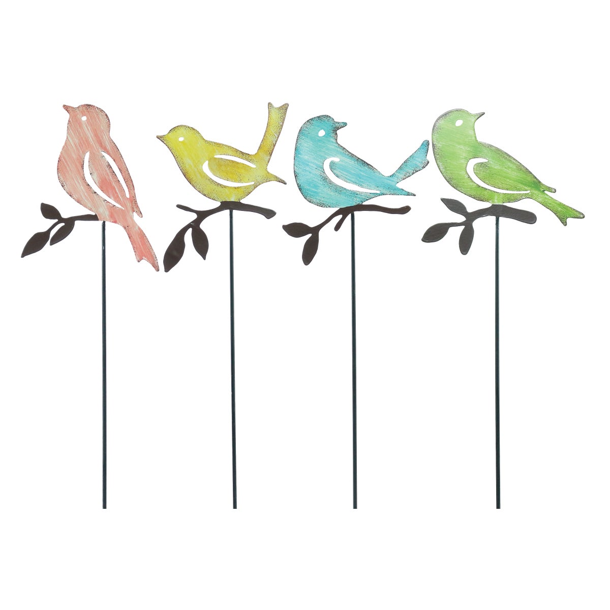 METAL BIRD GARDEN STAKES