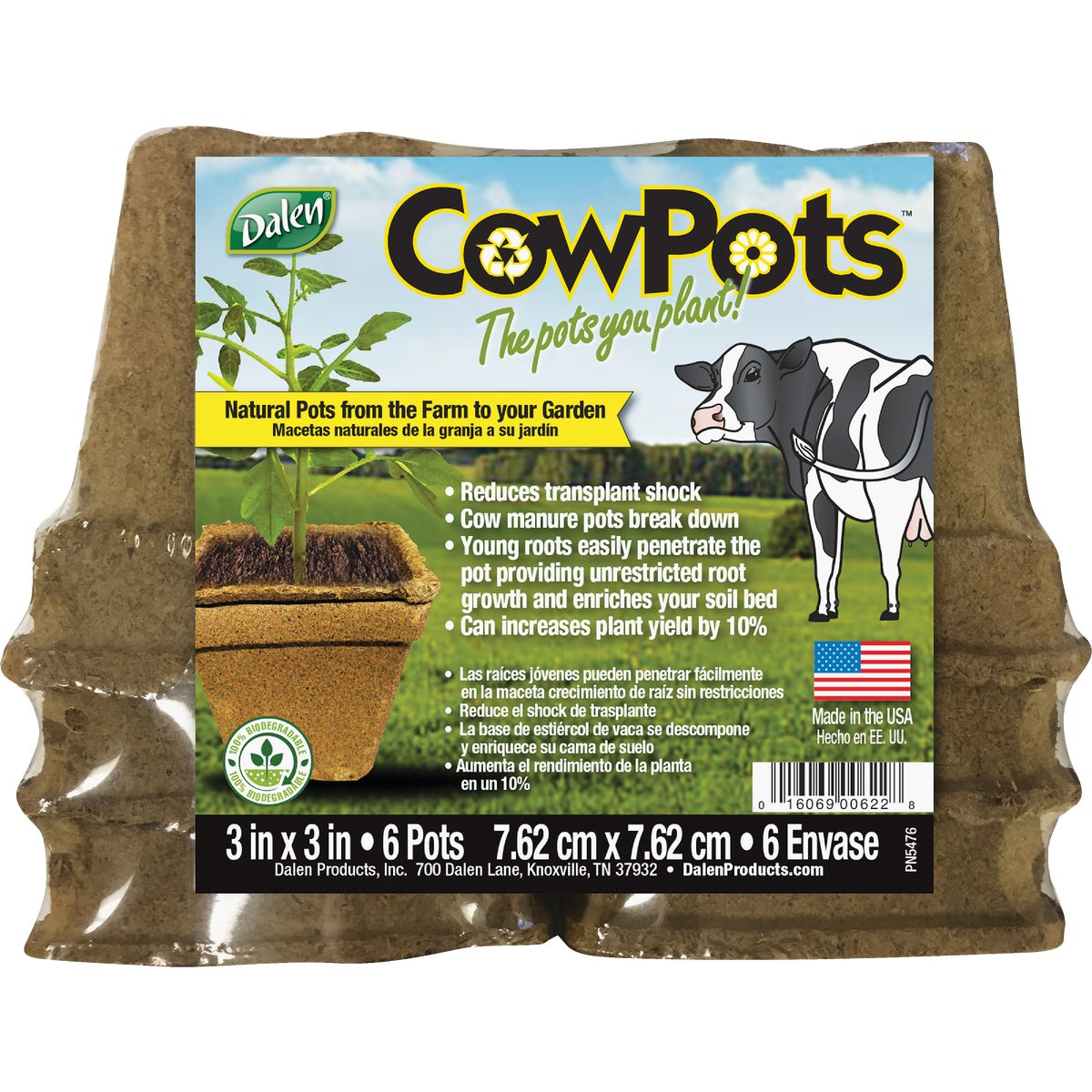 6PK 3" MANURE START POT