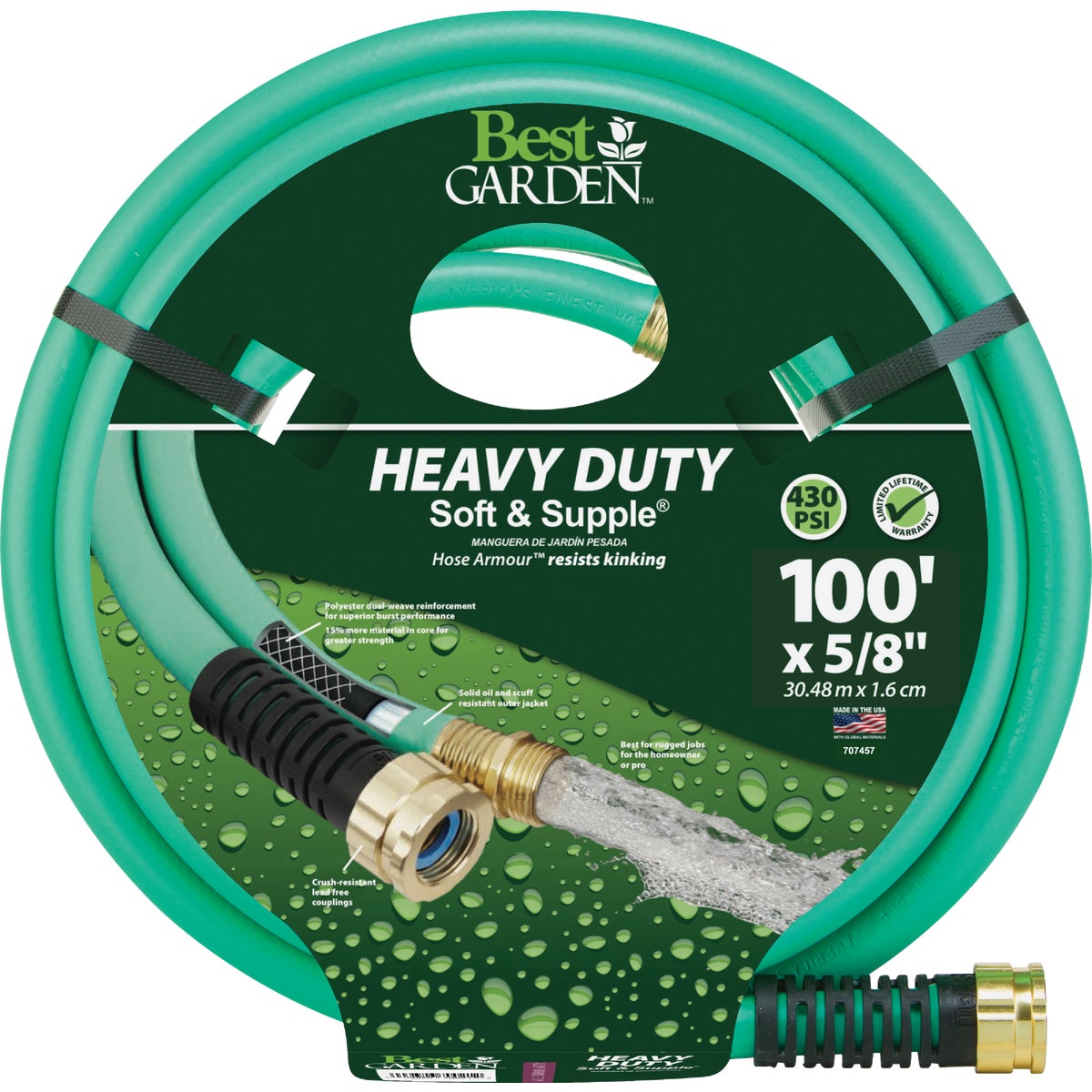 Best Garden Heavy-Duty Soft & Supple Garden Hose 707457