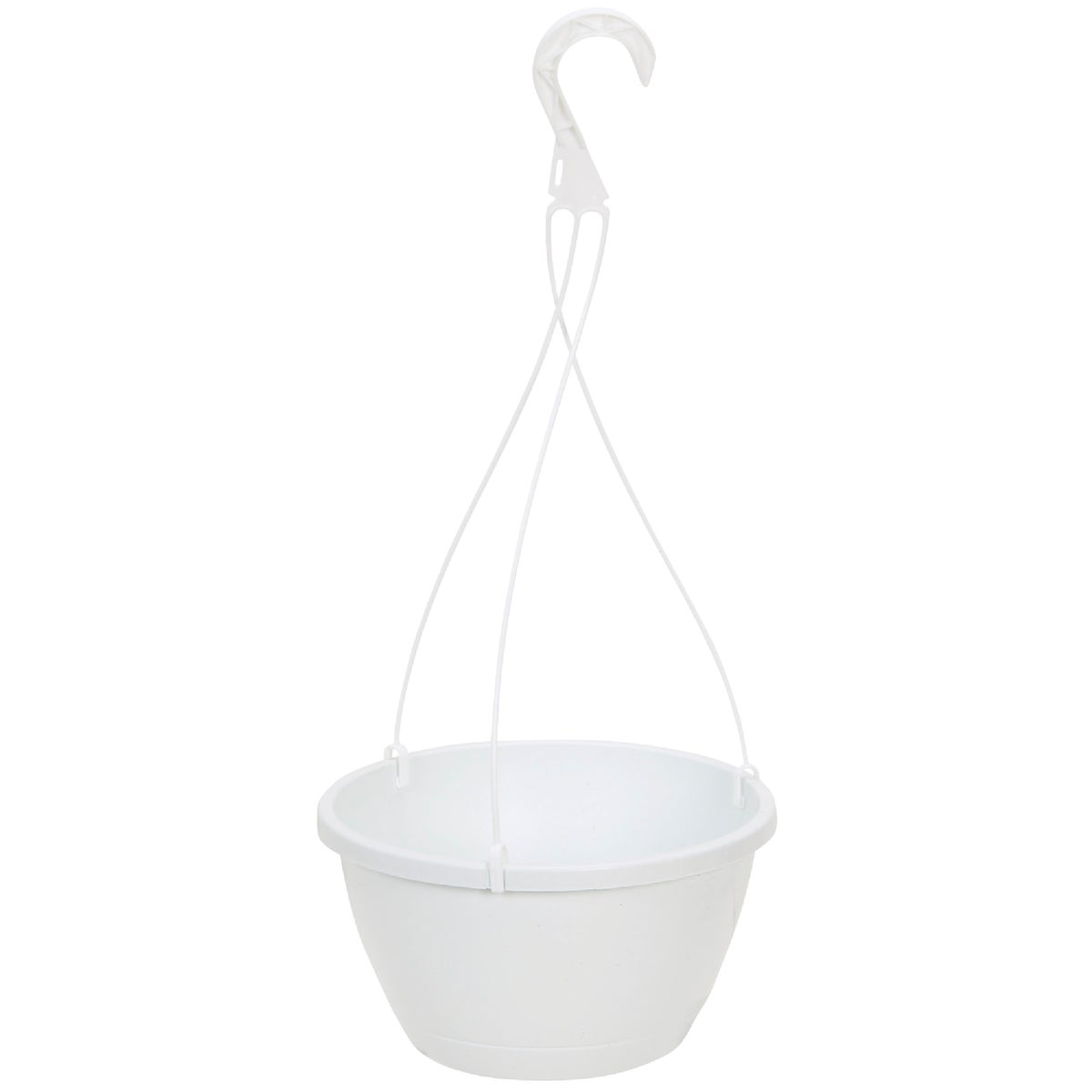 10" WHITE HANGING BASKET