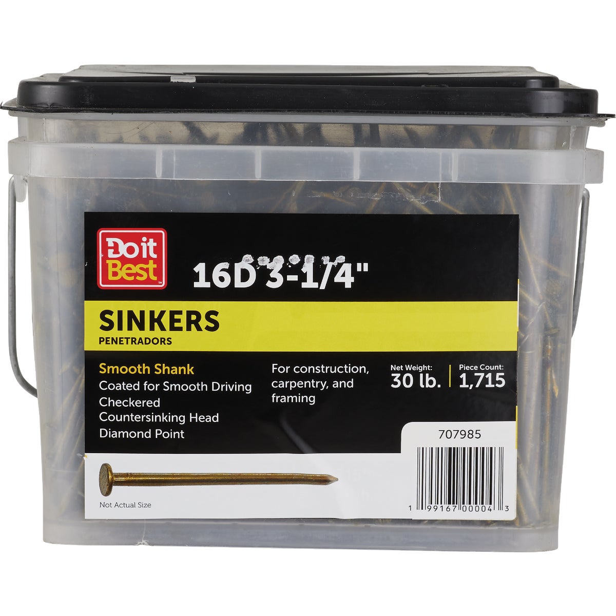 30LB 16D CTD SINKER NAIL