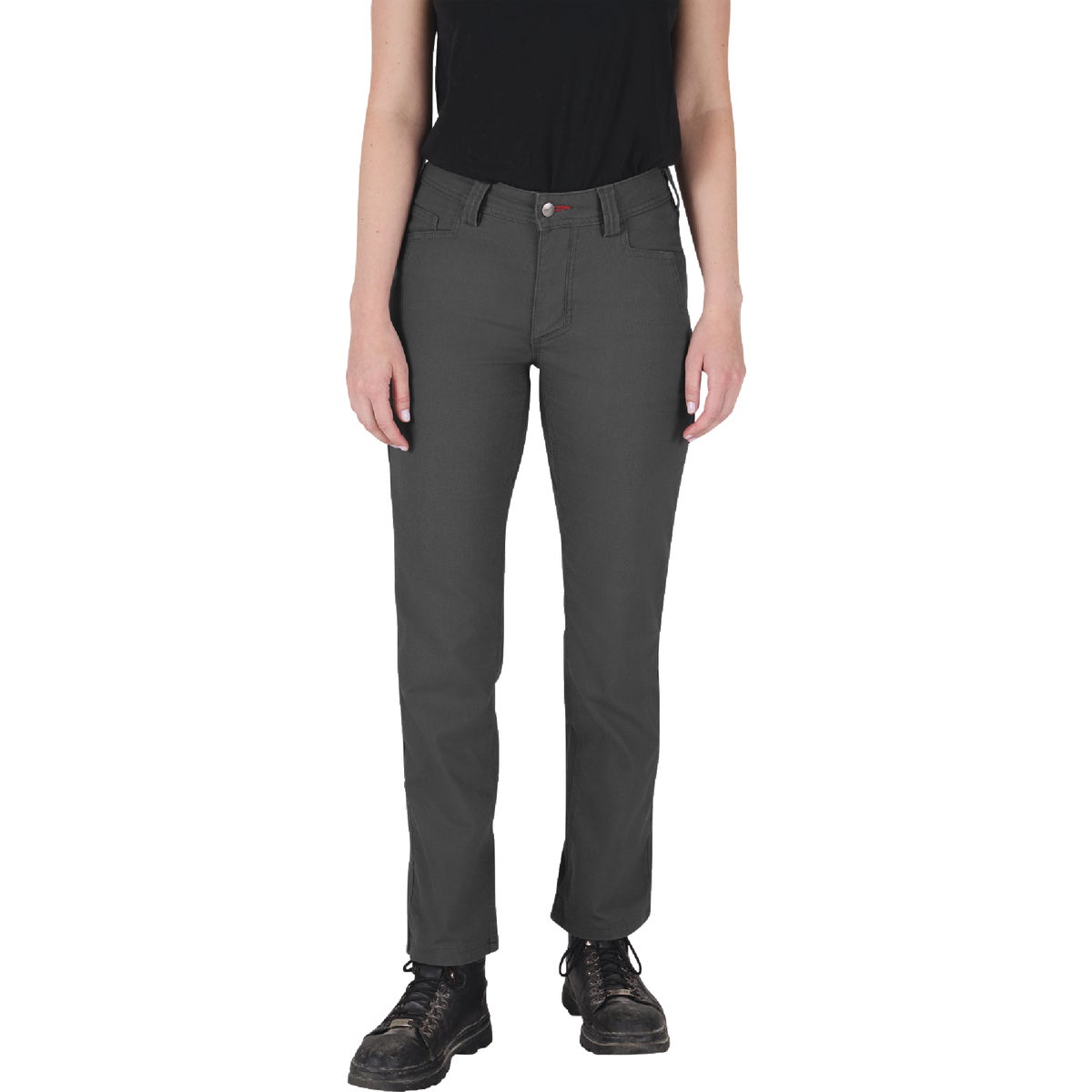 4REG WMN GRY WORK PANT