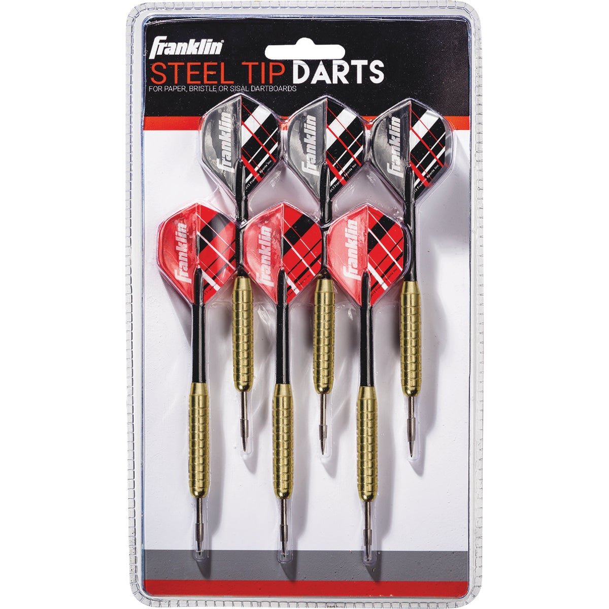 6PK STEEL TIP DART SET