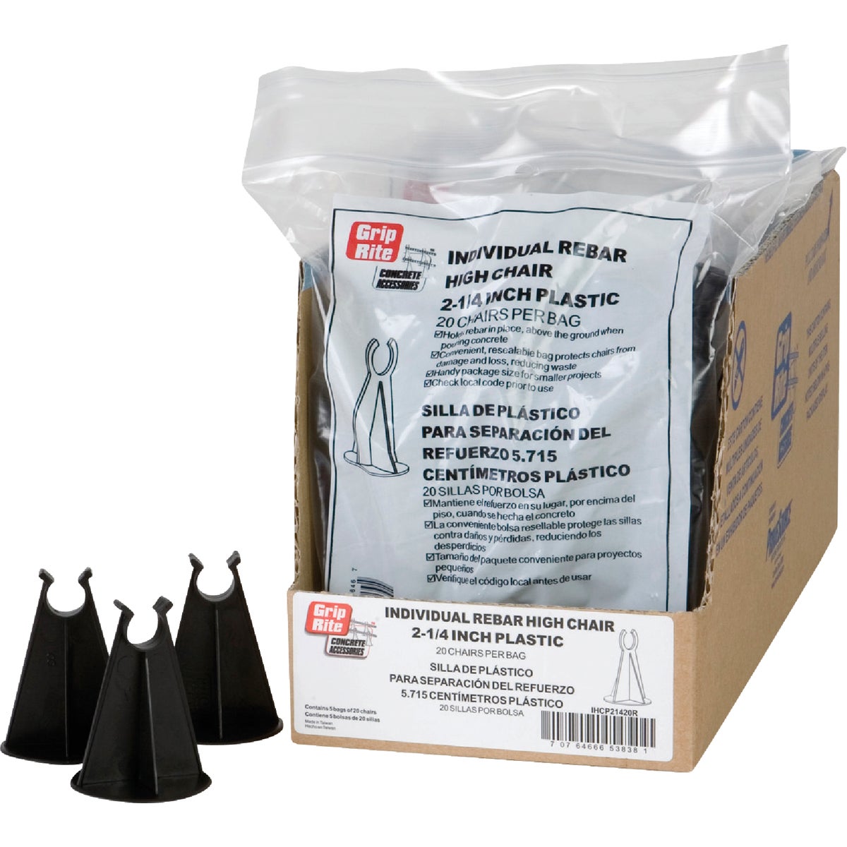 20PC 2-1/4" REBAR CHAIR