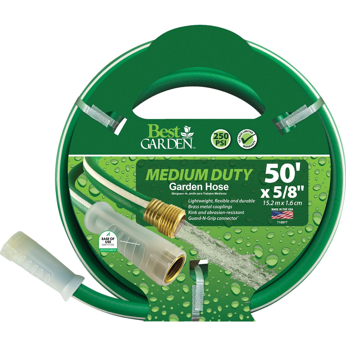 Best Garden Medium-Duty Vinyl Garden Hose 718977