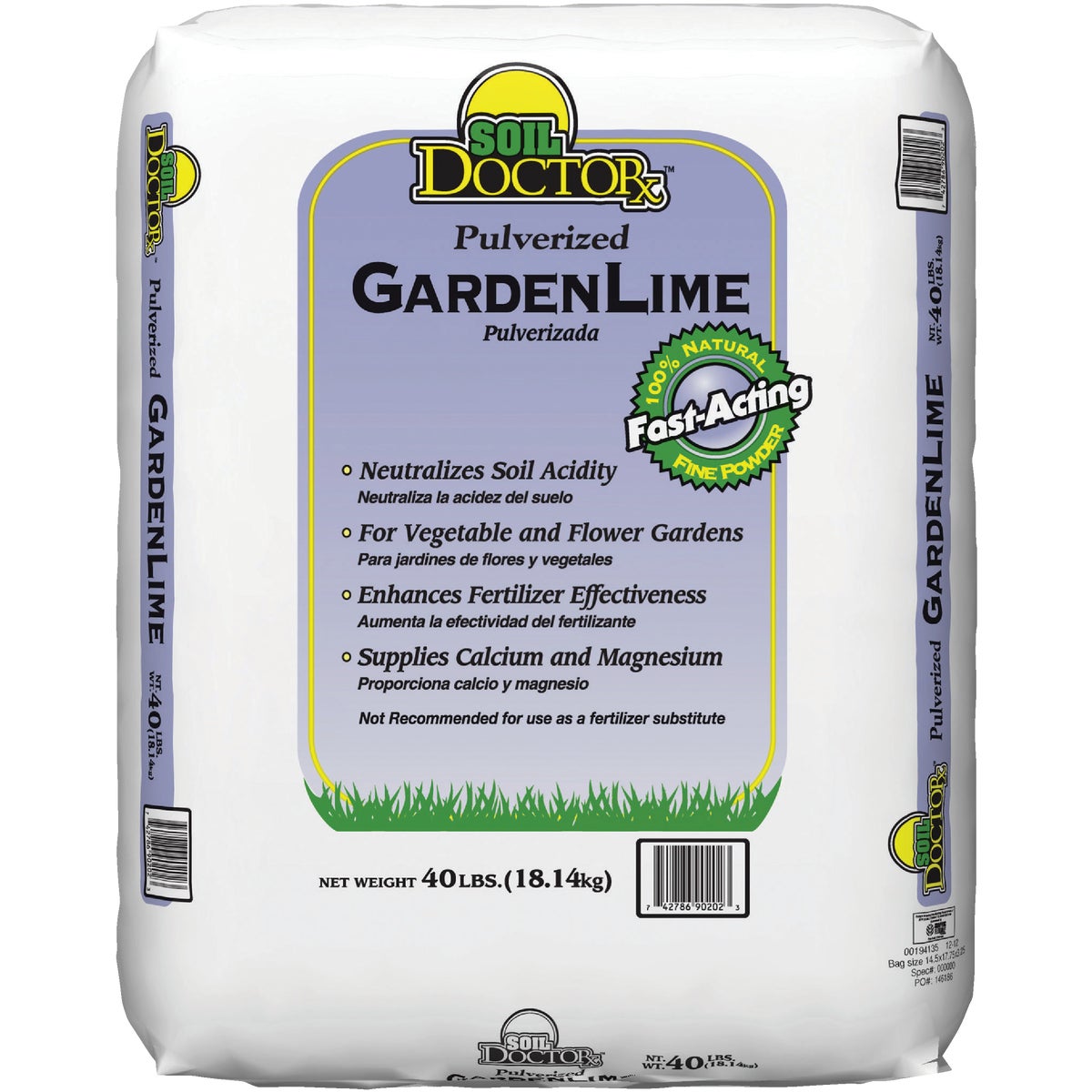 Soil DoctorX 40 Lb. Pulverized Garden Lime 719838