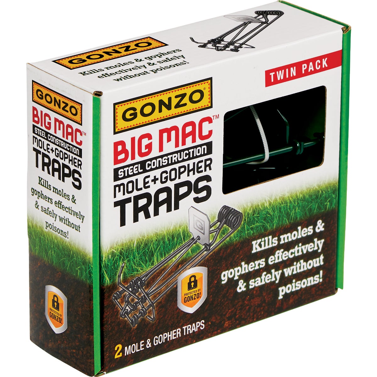 2PK WIRE GOPHER TRAP