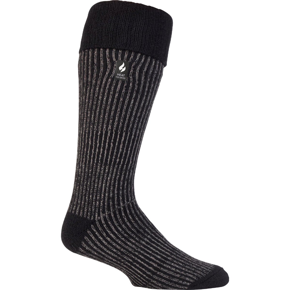 MEN 7-12 BOOT BLK SOCK