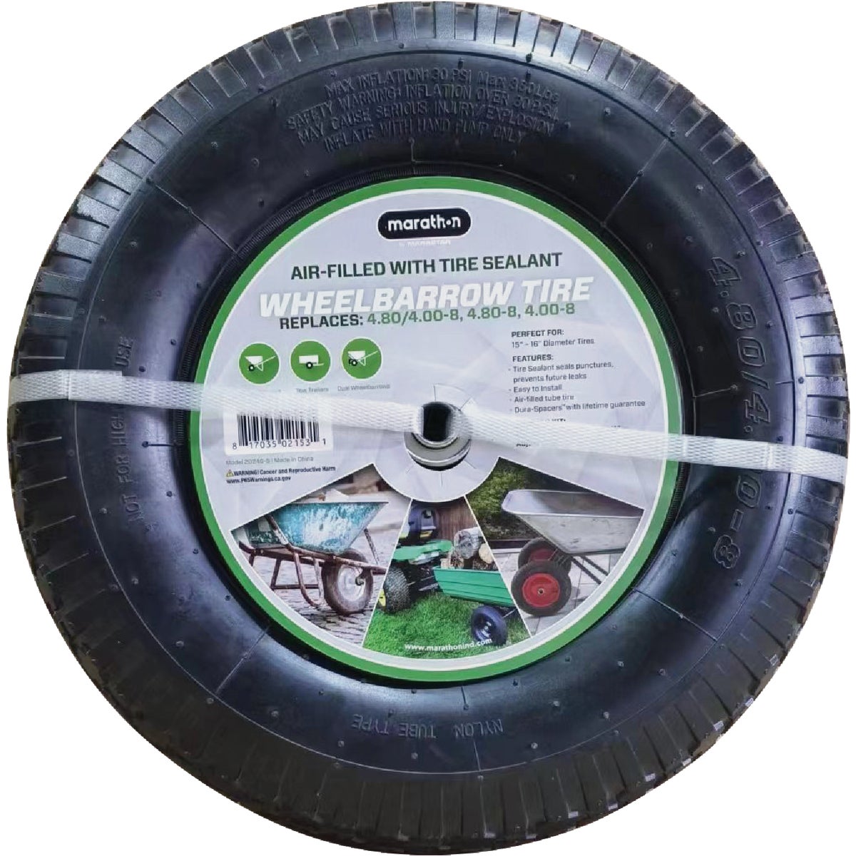 15.5" WB TIRE W/SEALANT