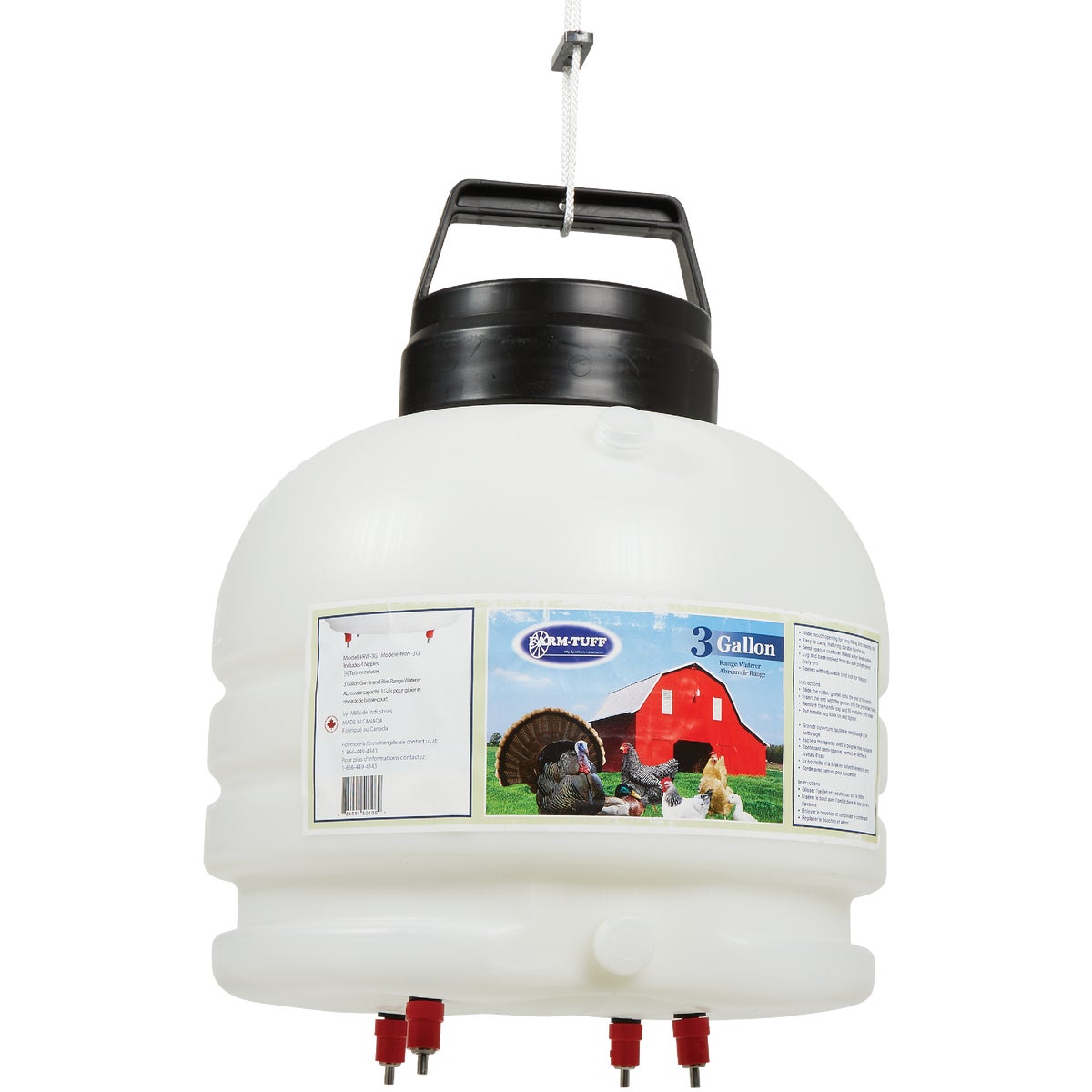 3 GAL RNGE PLTRY WATERER