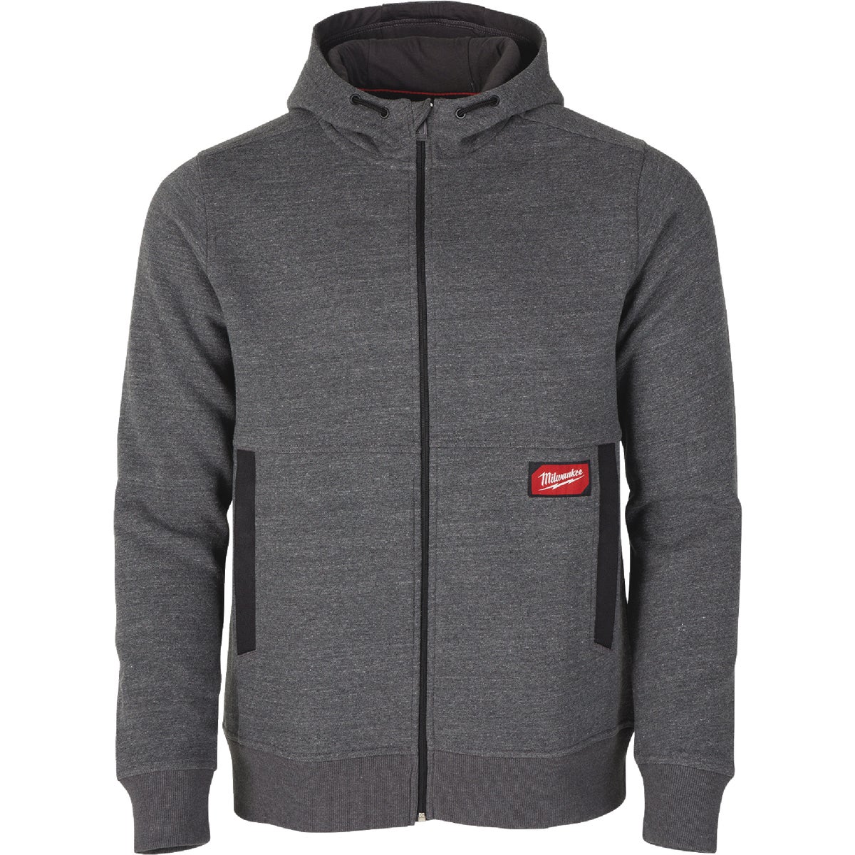 MED GRY ZIP HOODIE