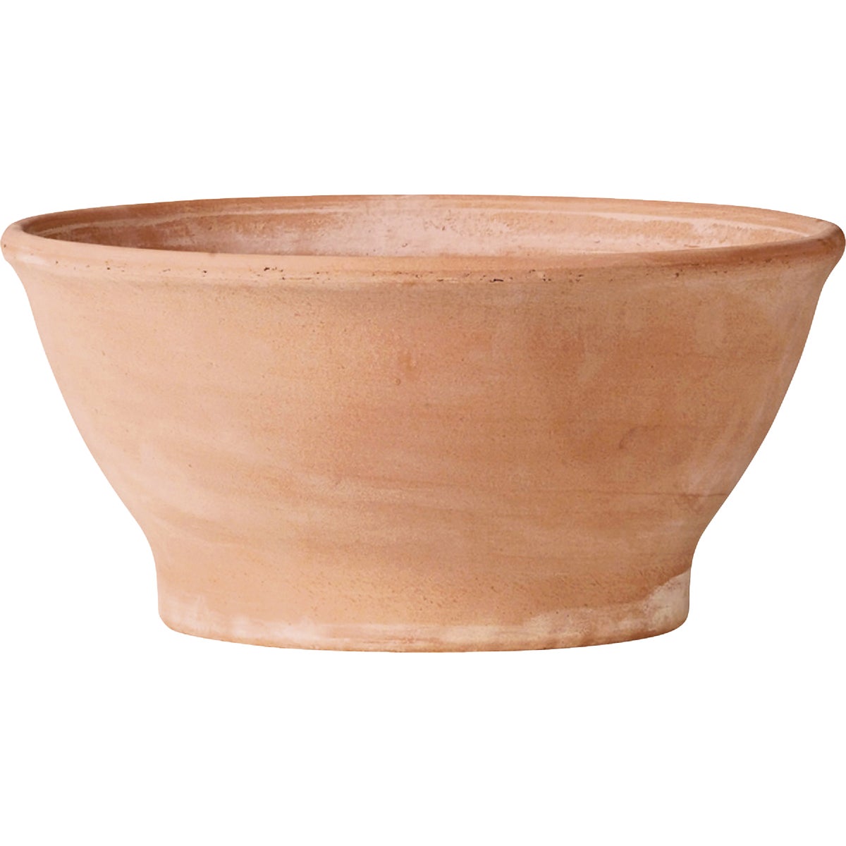 White Clay Bowl Planter, 9.1 x 4.5 In. High