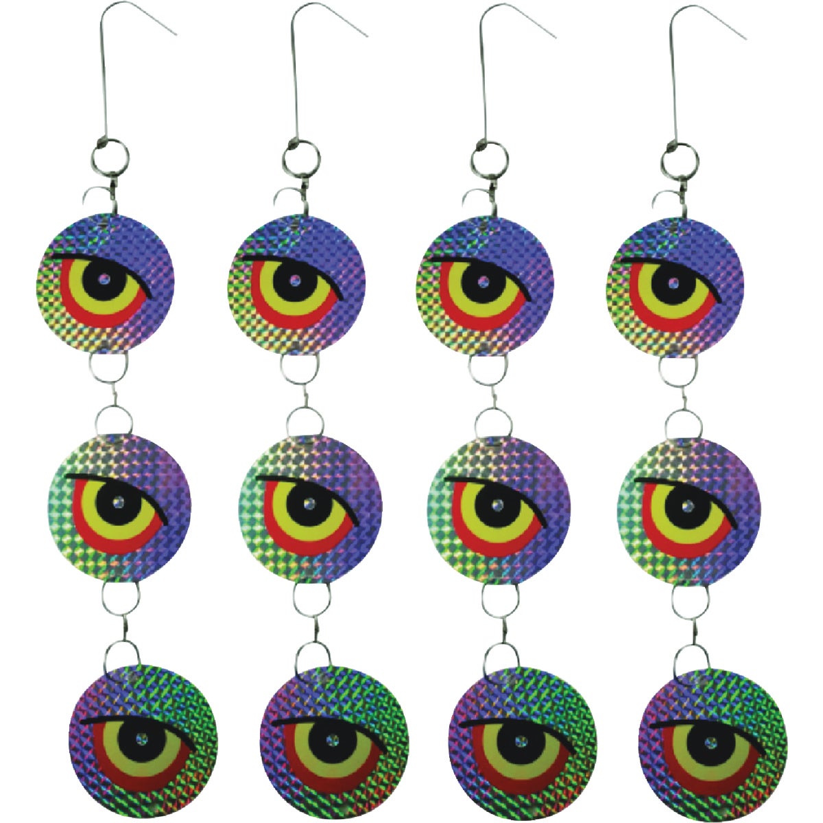 4PK RFLCTVE HANGING DISC