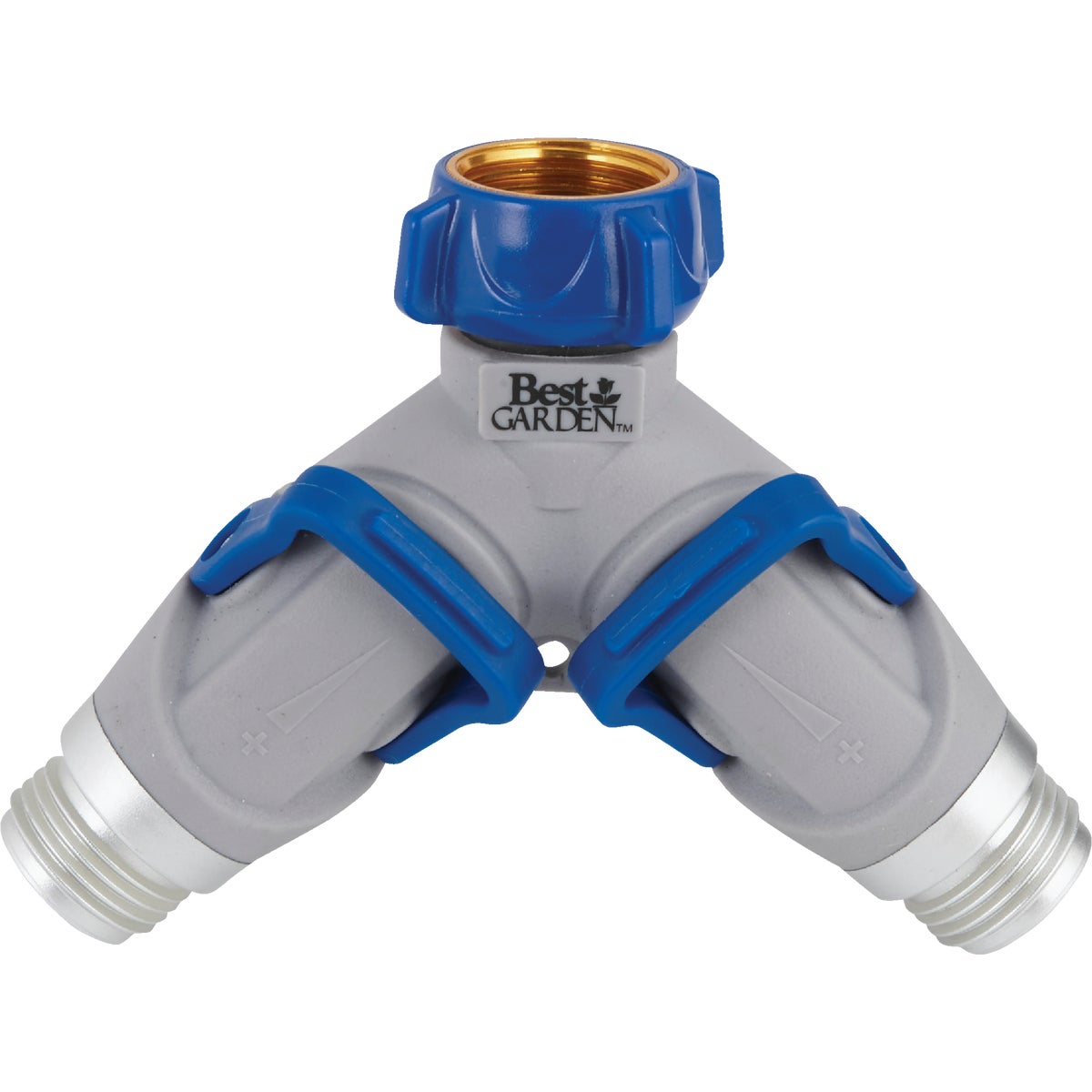Best Garden Plastic Dual Y-Hose Shutoff Connector 725442