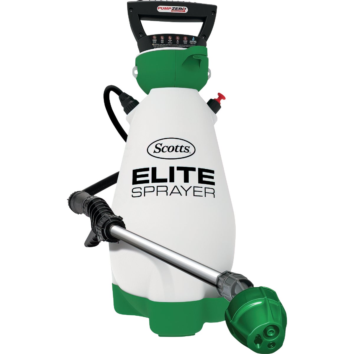 Elite Zero Pump Commercial-Grade Garden Sprayer, Battery Operated, 2 Gallons
