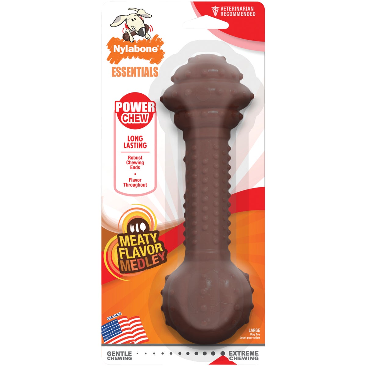 LG NYLBN BB CHEW DOG TOY