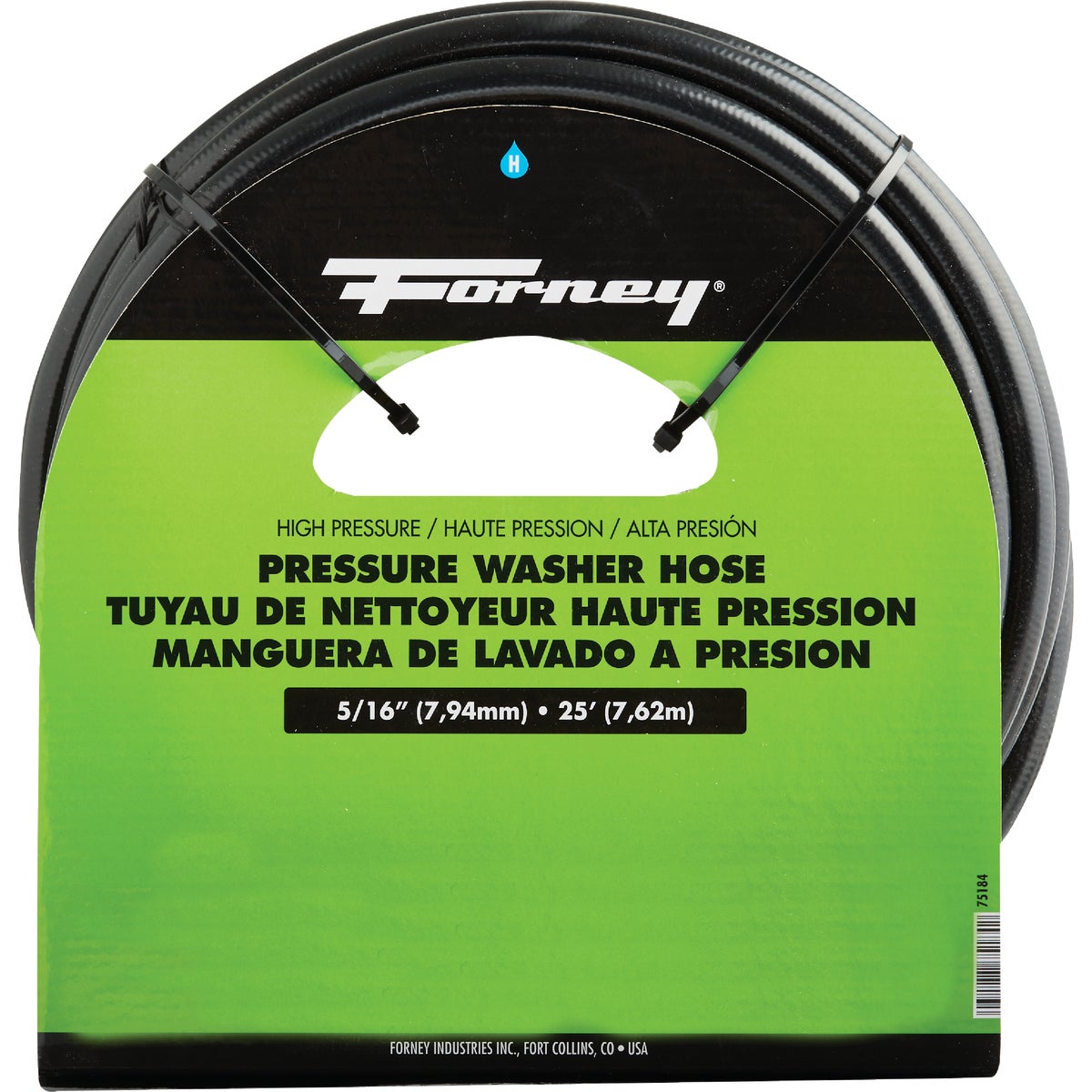 5/16"X25 HI PRESS HOSE