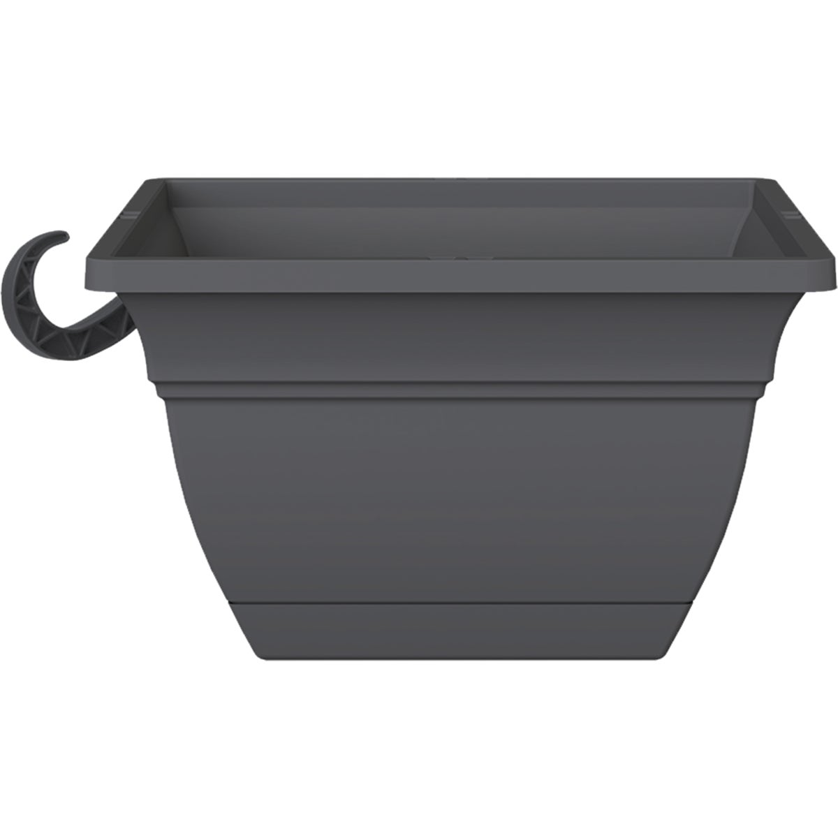 12" GRY ECLP HNG PLANTER