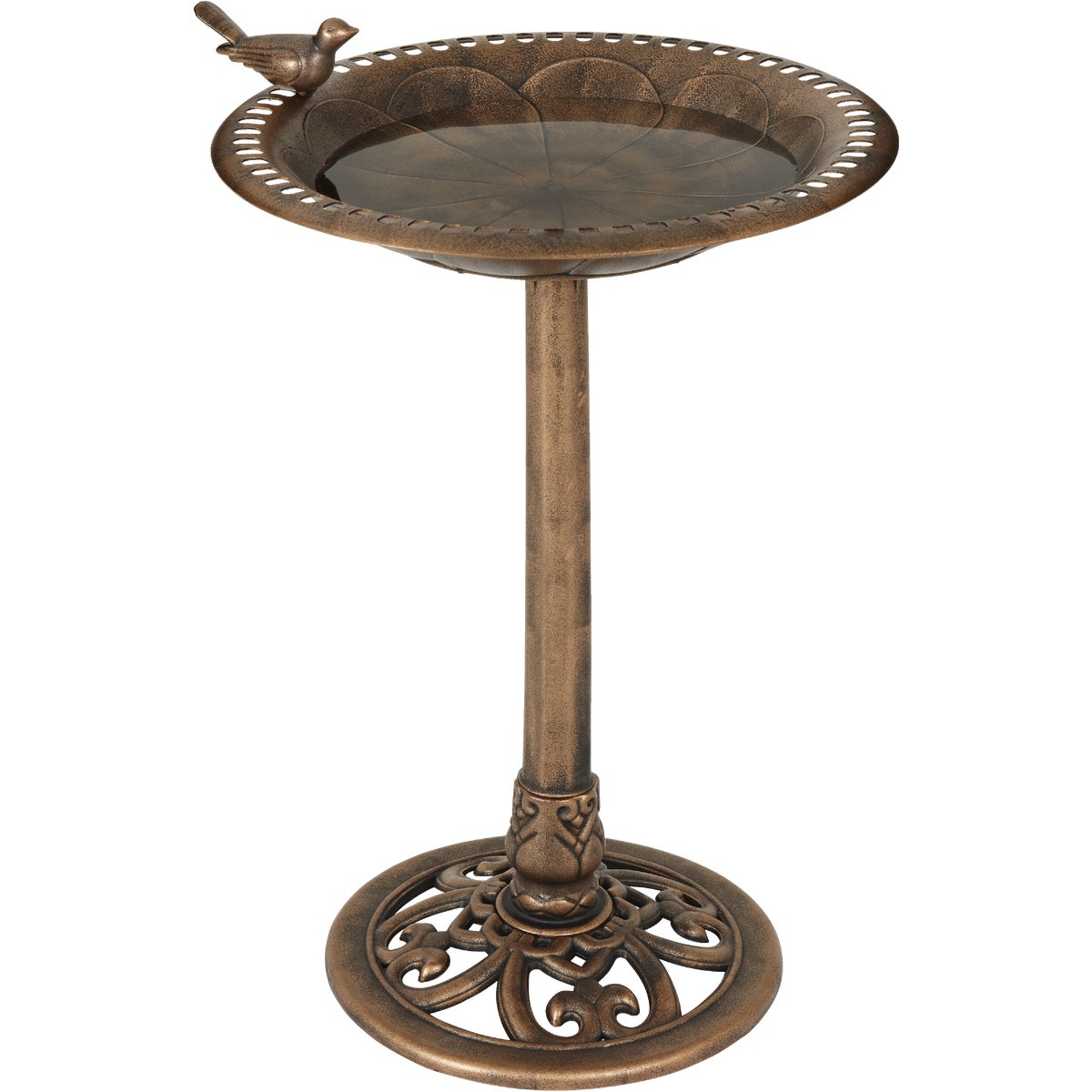 Best Garden Antique Bronze Decorative Pedestal Bird Bath 732901