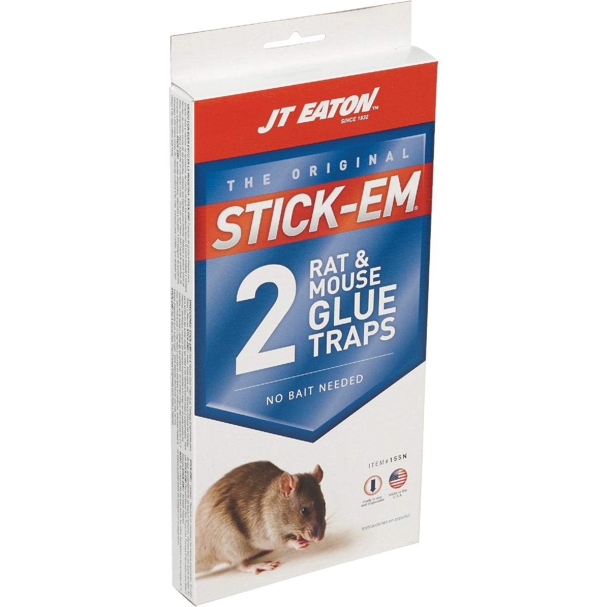 JT Eaton Stick-Em Glue Mouse & Rat Trap (2-Pack) 734496