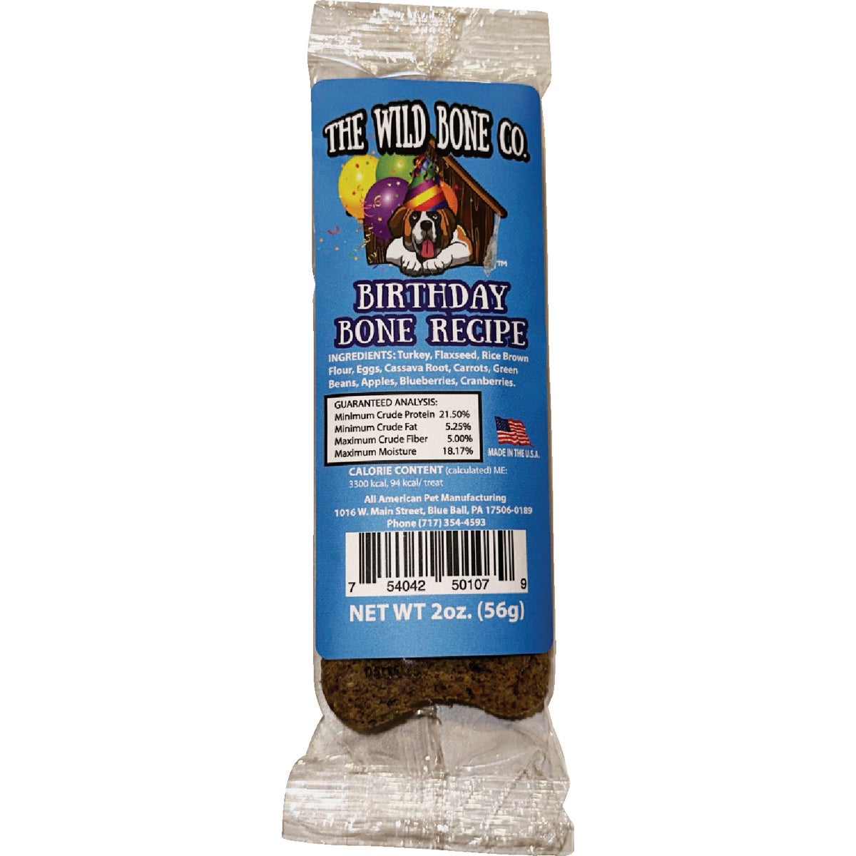 BDAY BONE DOG TREAT