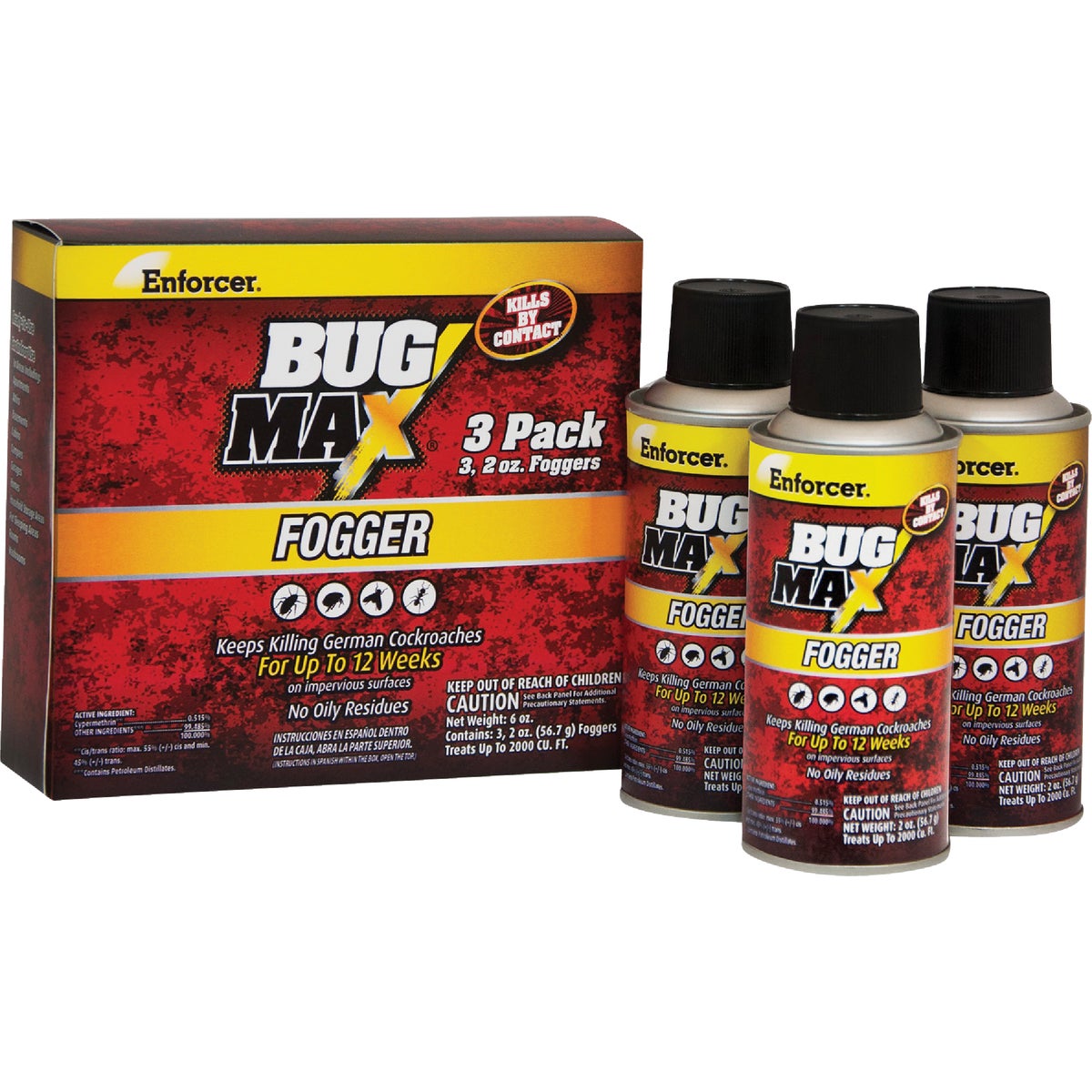 Enforcer Bug Max 2 Oz. Indoor Insect Fogger (3-Pack) 735825