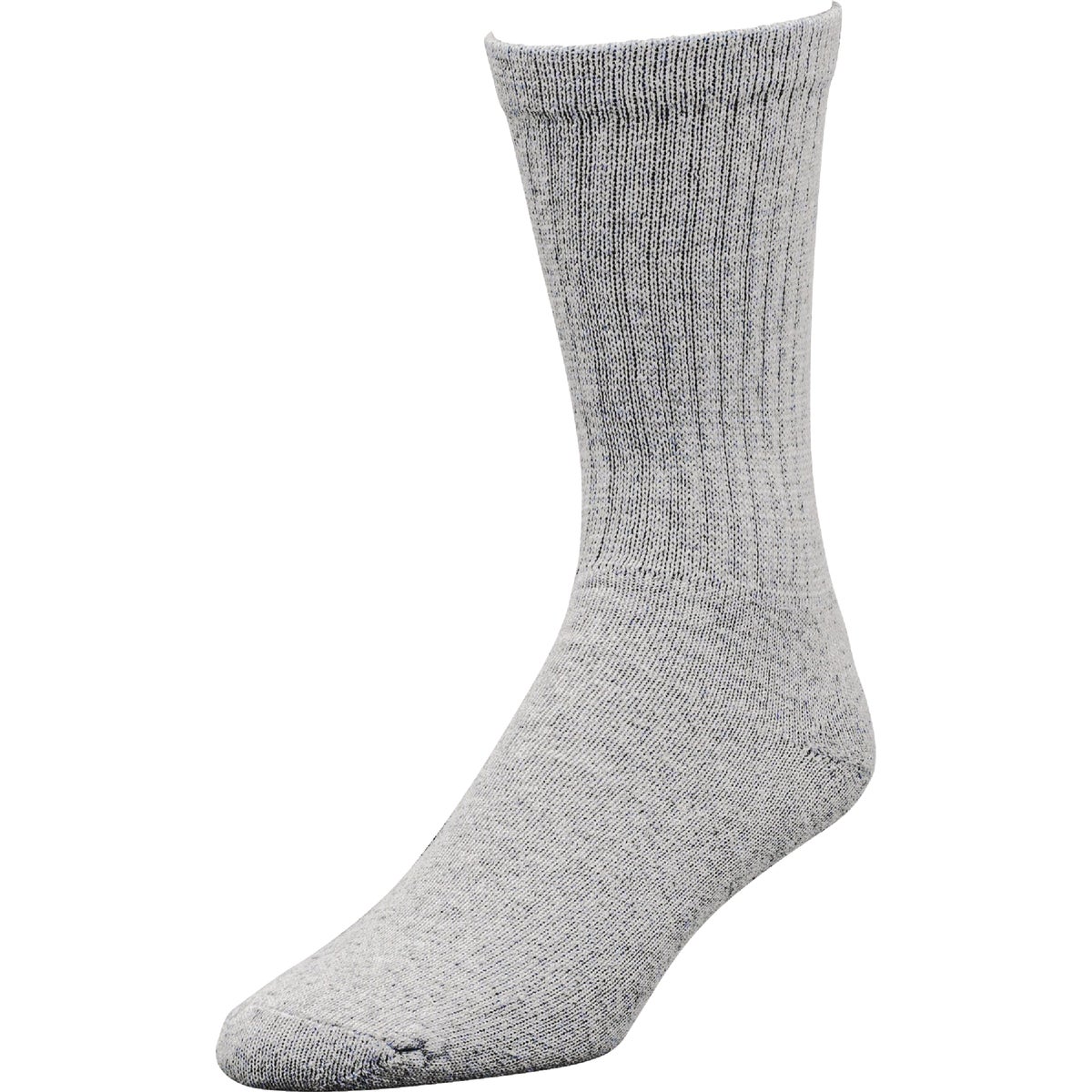 6PK GRY CREW SOCK