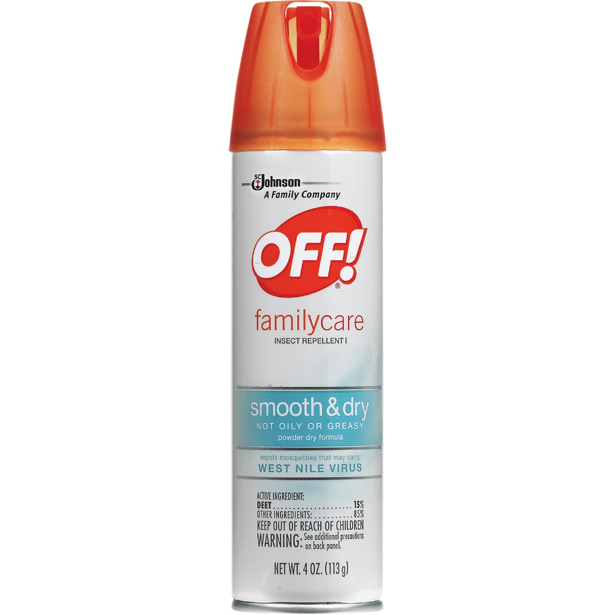 Off Family Care 4 Oz. Dry Insect Repellent Aerosol Spray 741767