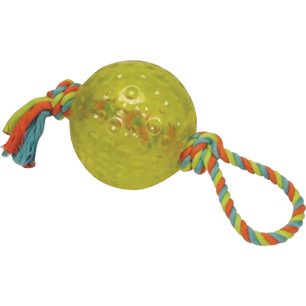 5" BALL W/ROPE TUG