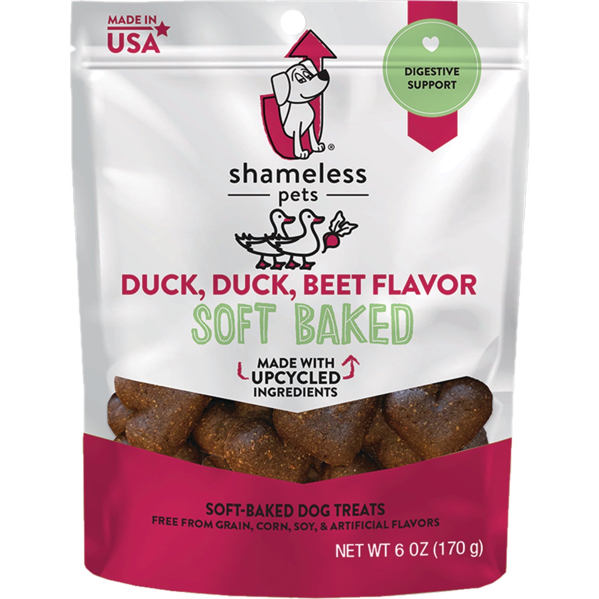 6OZ DUCK/BEET DOG TREAT