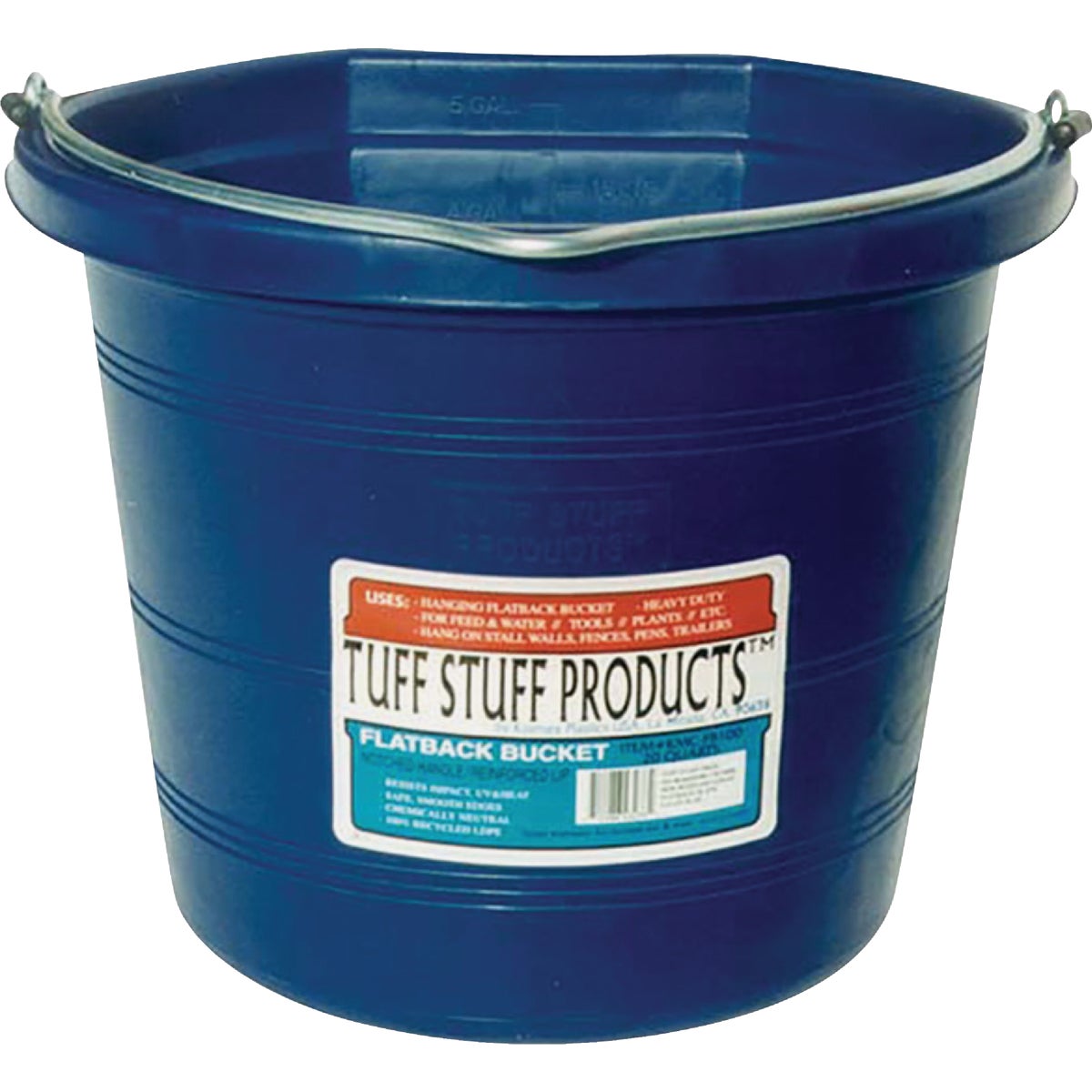 5G BLUE FLATBACK PAIL