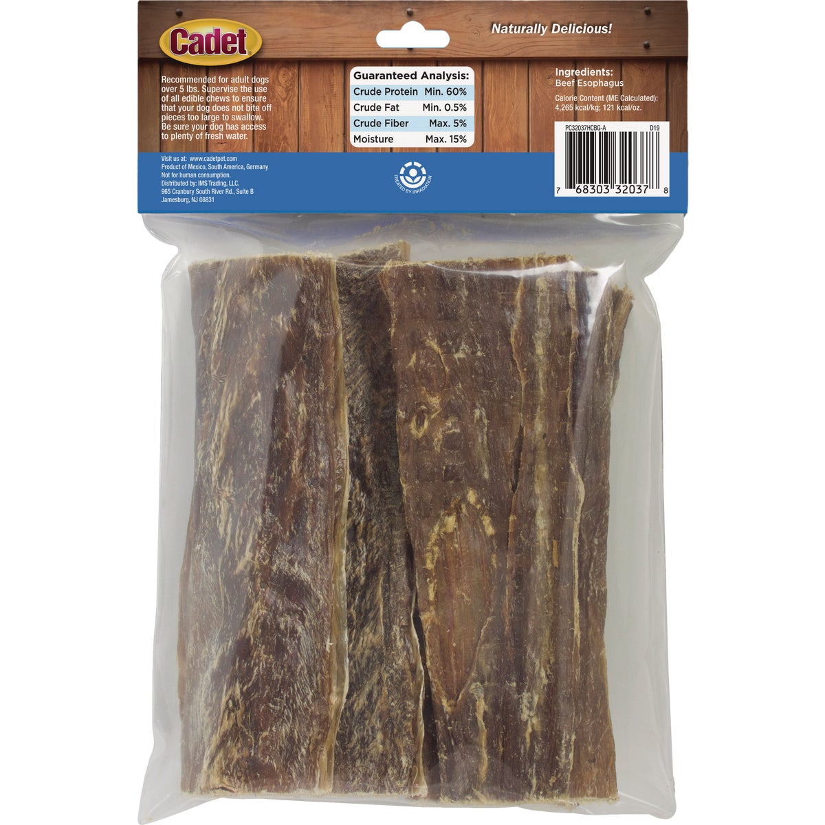 10CT BEEF STRP DOG TREAT