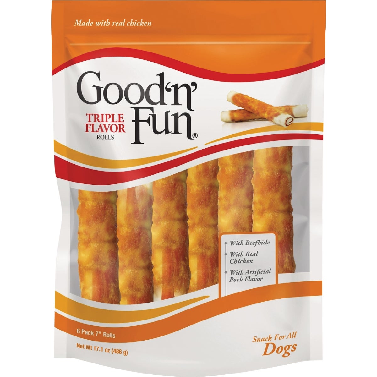 6PK7" 3FLAVROLL DOGSNACK