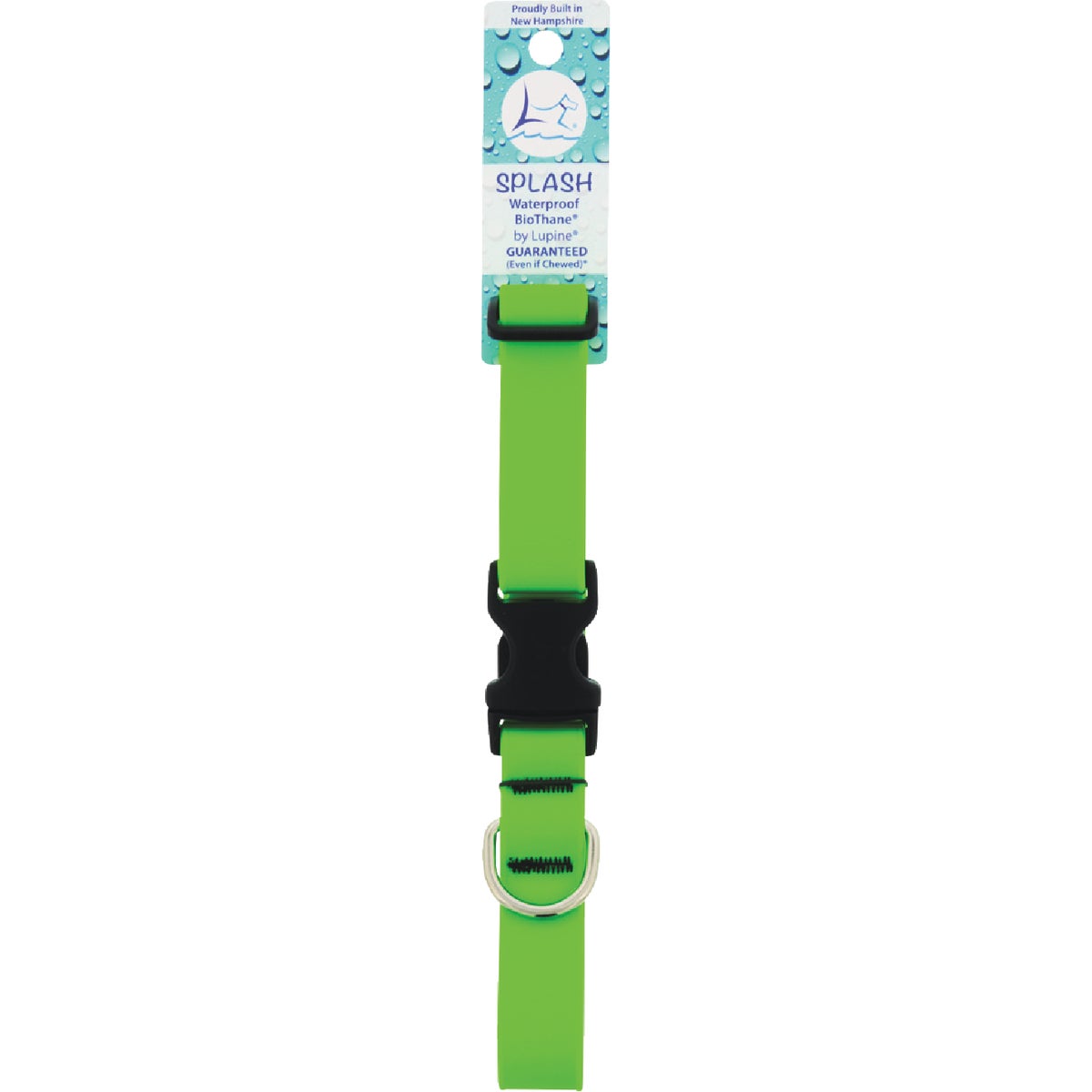 Lupine 1 In. Waterproof Neon Green 12 to 20 In. Adjustable Collar