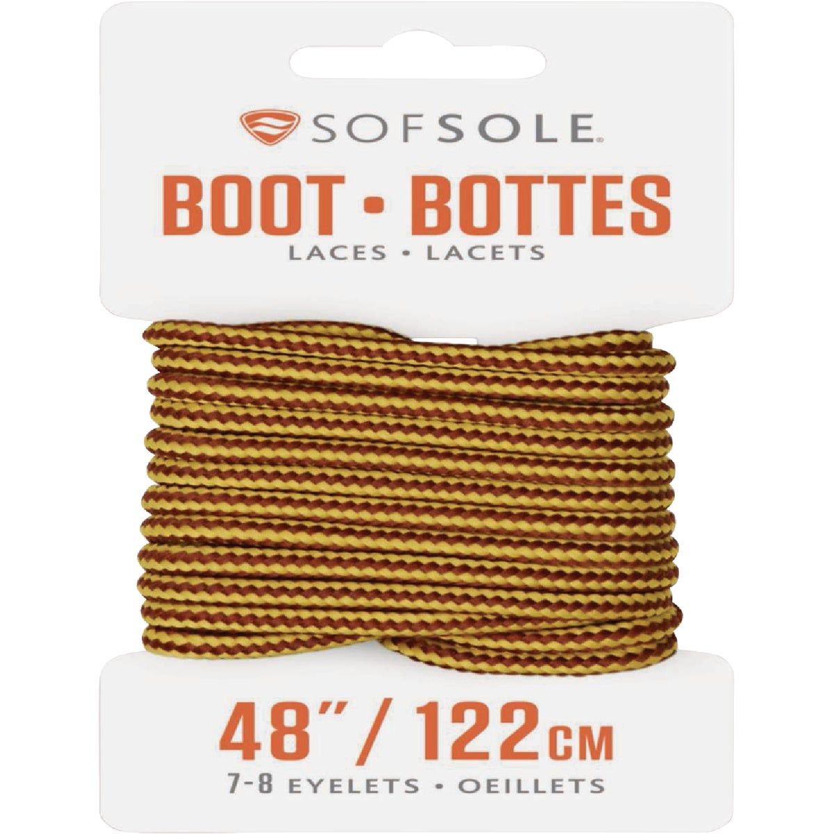 48" WAX GLD/BRN BOOTLACE