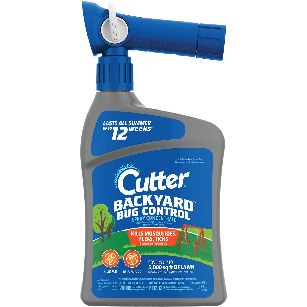 Cutter Backyard Bug Control 32 Oz. Ready To Spray Hose End Mosquito Killer 754951