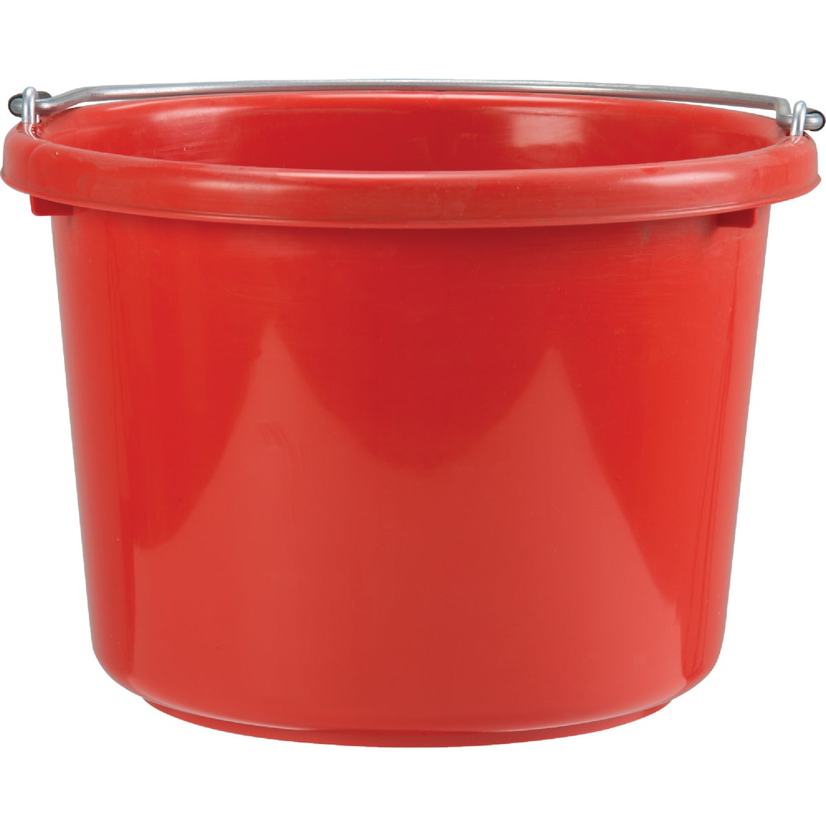 8QT RED ROUND BUCKET