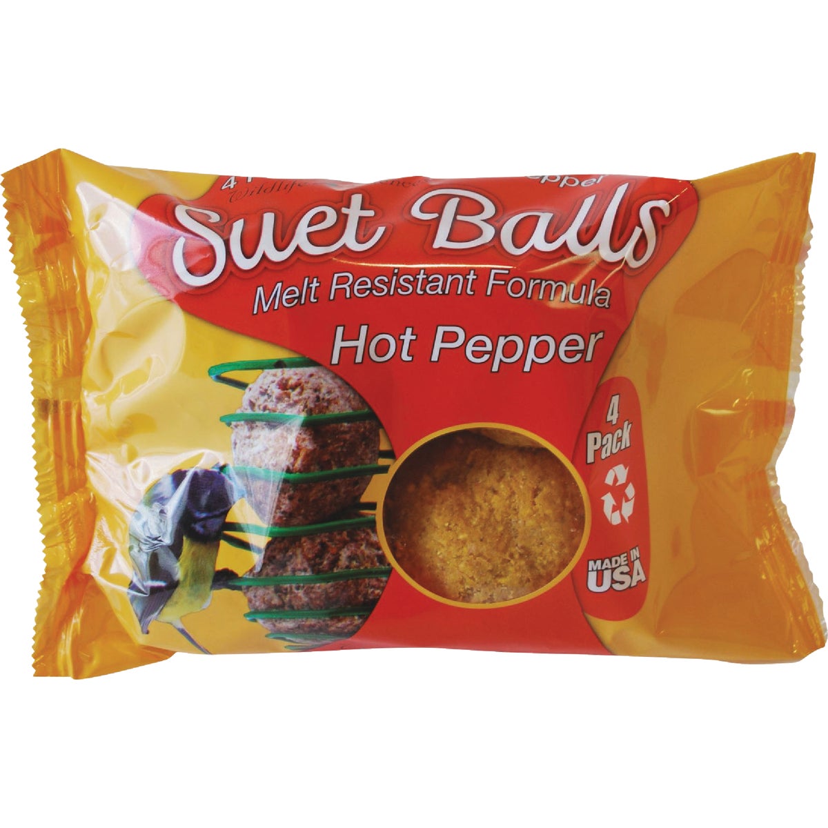 4PK HOTPPR SUET BALL