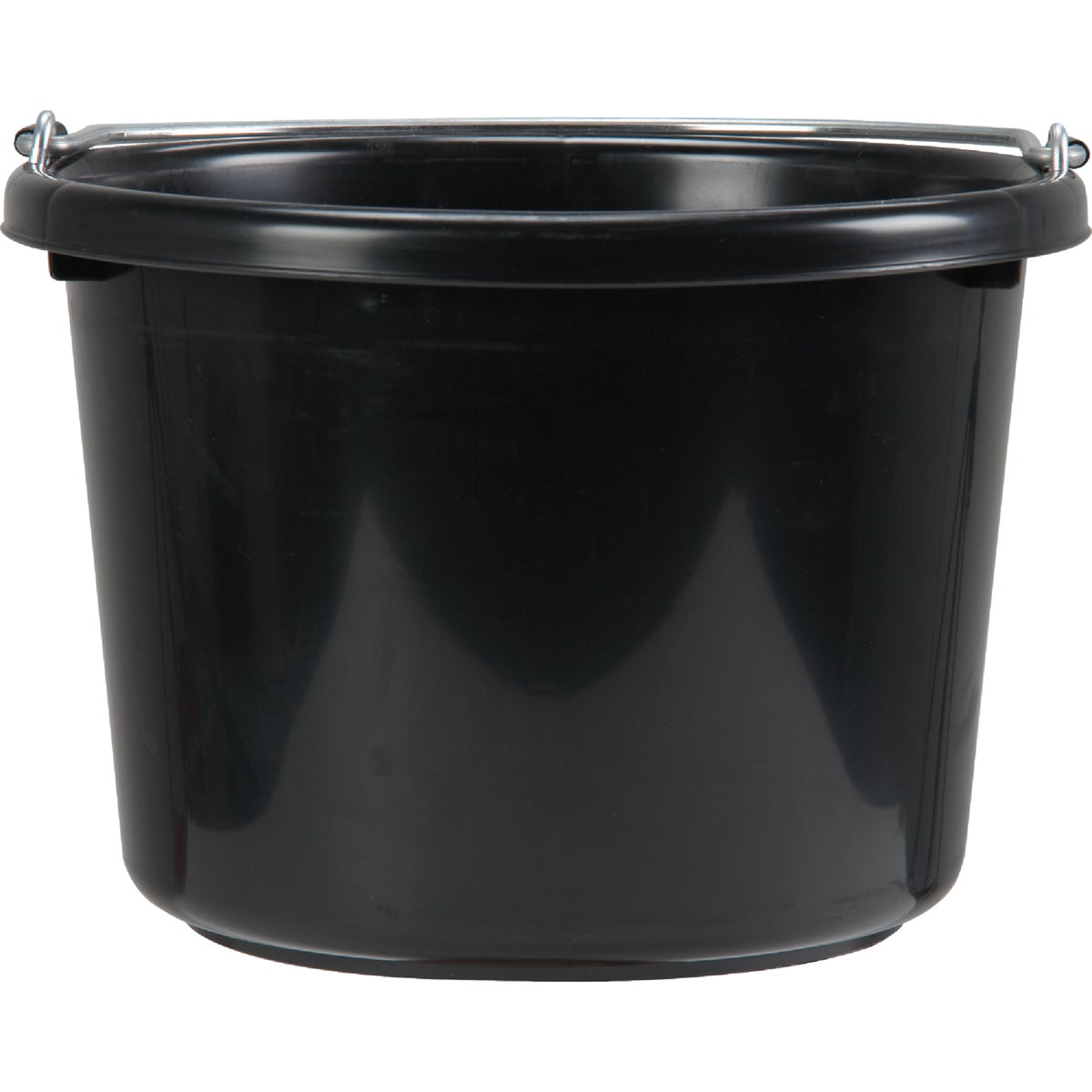 8QT BLACK ROUND BUCKET
