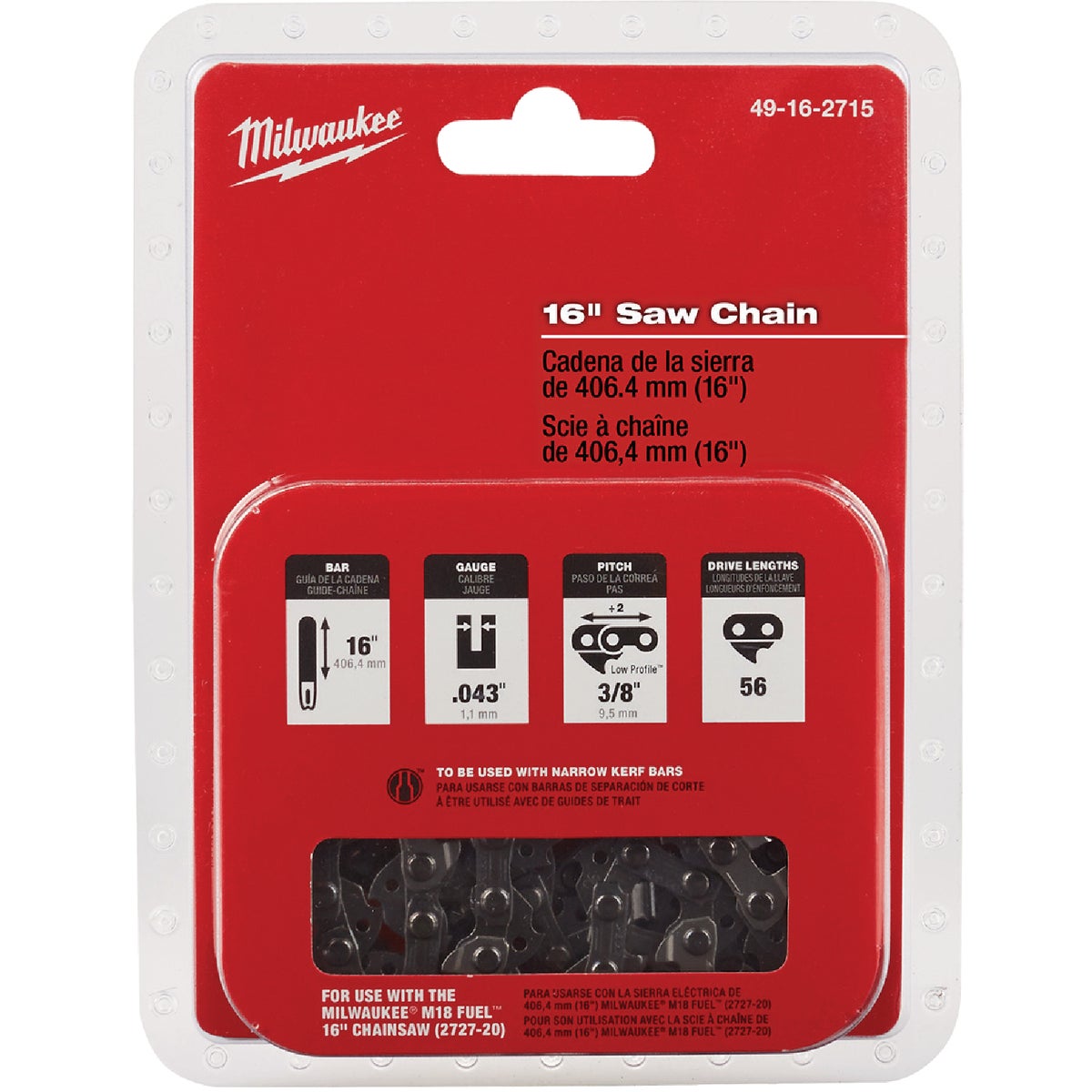 16" REPLACEMENT CHAIN