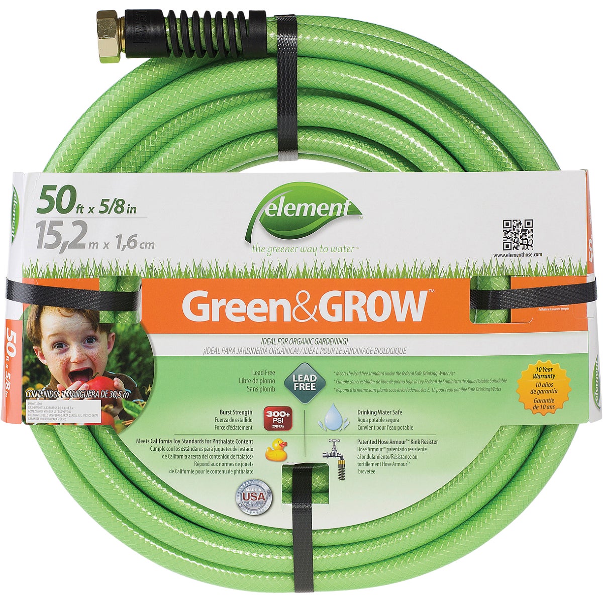 5/8"X50 GREEN GROW HOSE