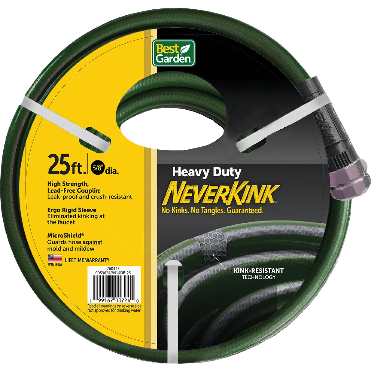 5/8"X25 NEVERKINK HOSE