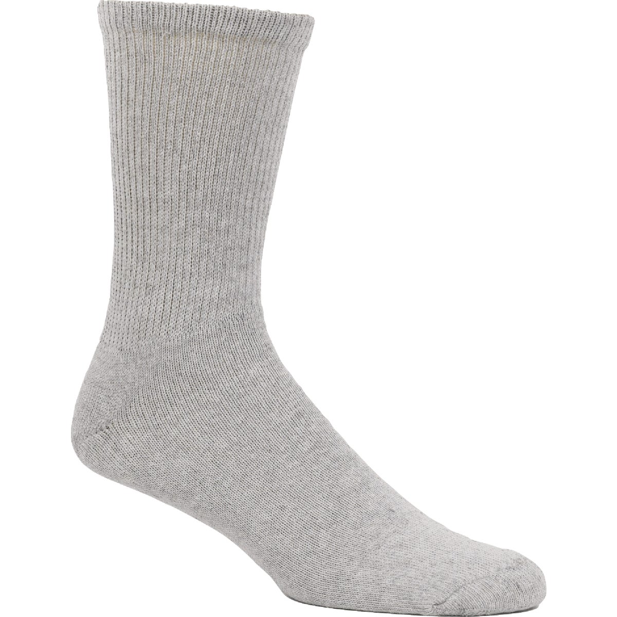 13PK GRY CREW SOCK