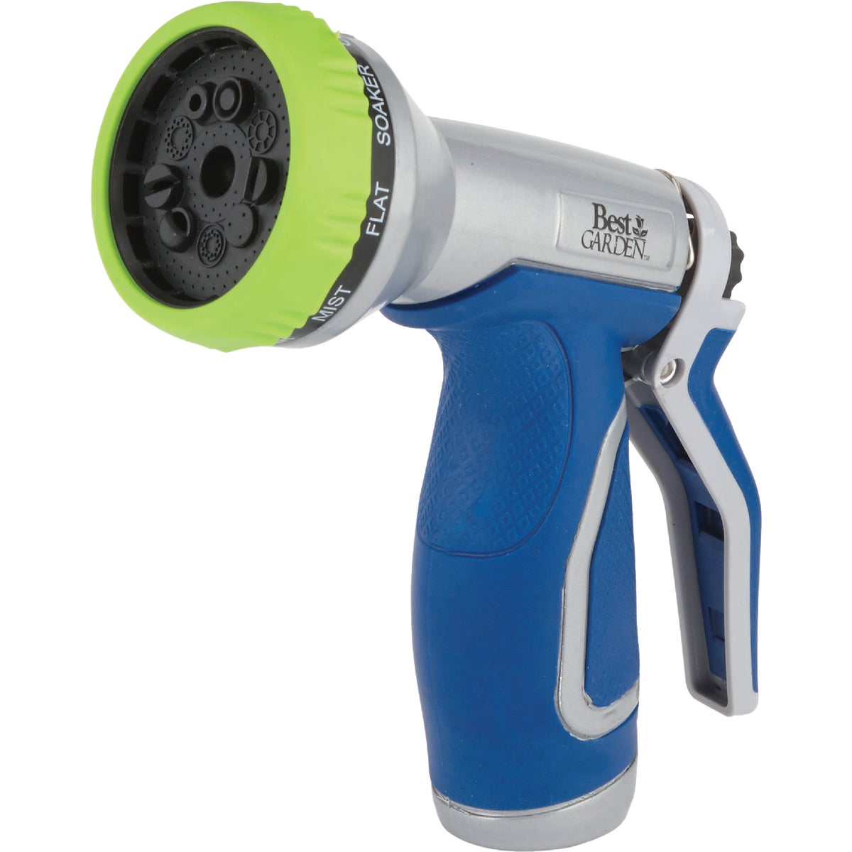 Best Garden Metal 9-Pattern Nozzle, Blue & Gray