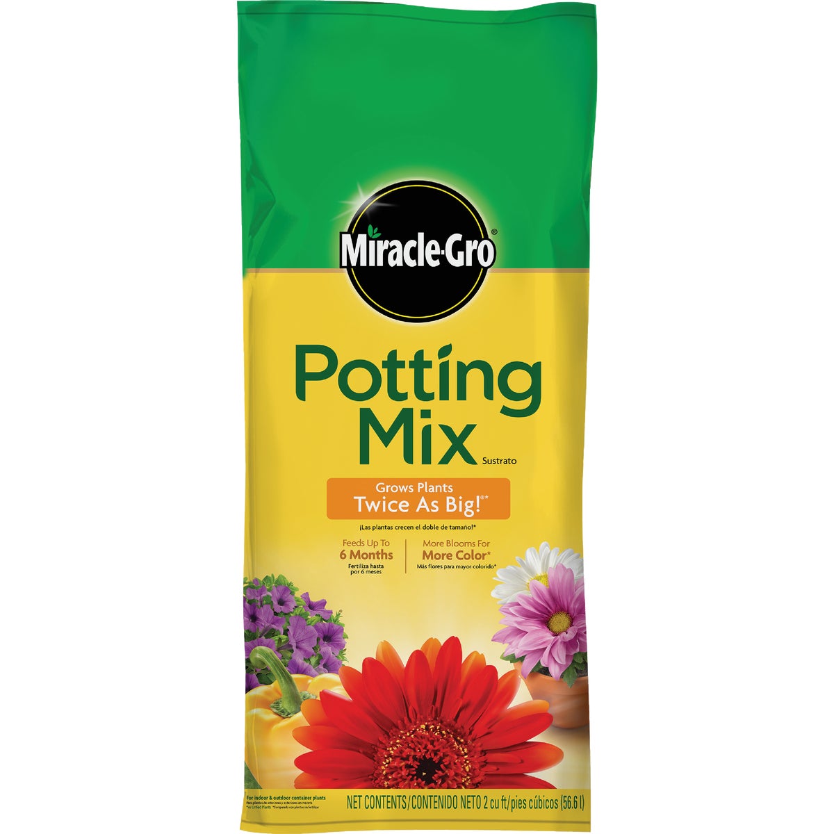 Miracle-Gro 2 Cu. Ft. 40-1/2 Lb. All Purpose Indoor & Outdoor Plants Potting Soil 765764